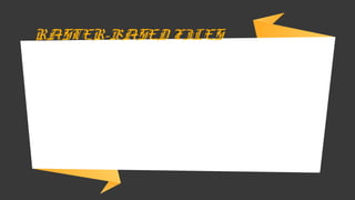 →Stores the image as a
collection of pixels
→Cannot be scaled without
distortion
RASTER-BASED FILES
 