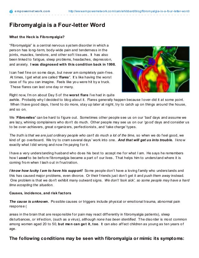 fibromyalgia is a four letter word friend is a four letter word