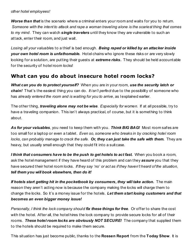 New Device Opens Hotel Room Locks