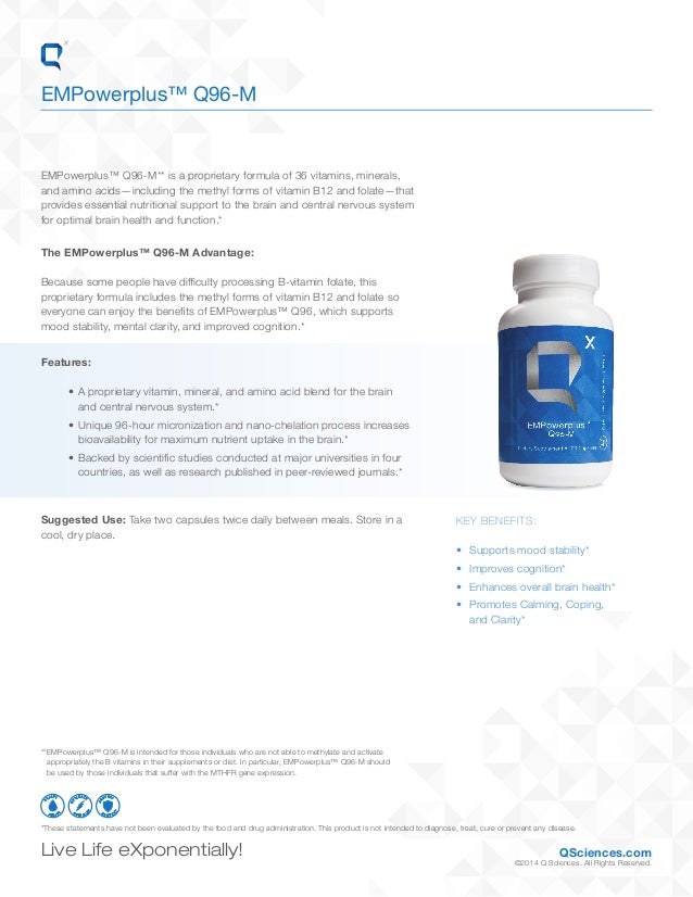 EMPowerplus Q96M Product Sheet Q Sciences