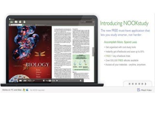 E-textbooksElectronic books will be widely adopted in college settings within one to two years. (2011 Horizon Report)According to the National Association of College Stores only 3% of textbook sales are digital, but they expect it to grow to 10-15% by 2012. (Campus Technology, 3/2011)Florida looks at taking school textbooks completely digital by 2015 (St. Petersburg Times, 2/17/11)Profs: Kindle no threat to college textbooks: Students find e-reader cheaper but hard to use (Arizona Republic, 7/6/10)