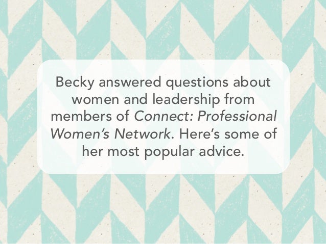 Empowering Women As Leaders
