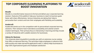Empower Workforce Innovation With Top Corporate eLearning Platforms.pptx