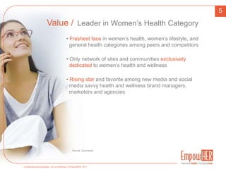 3Michelle’s Story“We’ve all heard the saying … ‘necessity is the motherof invention.’ Well, after clearing my head and takingresponsibility for my own health and wellness; I made adecision – that no other woman would suffer as I had.”