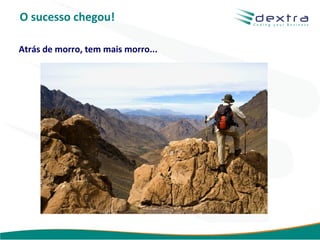 O sucesso chegou!

Atrás de morro, tem mais morro...




                                    www.dextra.com.br
 