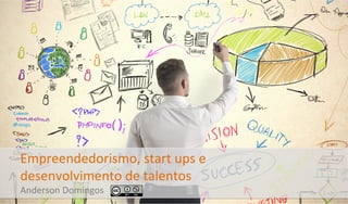 Empreendedorismo,	
  start	
  ups	
  e	
  
desenvolvimento	
  de	
  talentos	
  	
  
Anderson	
  Domingos	
  
 