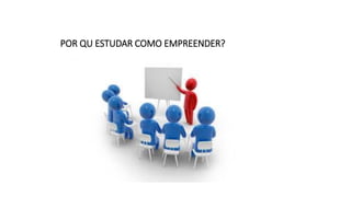 POR QU ESTUDAR COMO EMPREENDER?
 