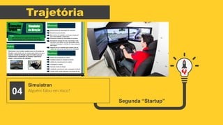 Trajetória
Alguém falou em risco?
Simulatran
04
Segunda “Startup”
 