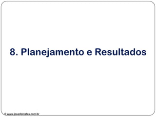 Recursos vêm por último
Gerenciar o fluxo de caixa
Atenção ao ciclo de vendas
Foco x Diversificação
Empreendedores não ganham escala
Agilidade x Controle
Ansiedade por resultados
Entendimento do processo empreendedor
© www.josedornelas.com.br facebook.com/JoseDornelasEmpreende
 