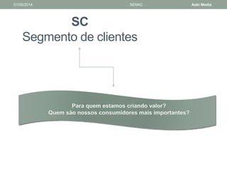 01/05/2014 SENAC Aoki Media 
SC 
Segmento de clientes 
 