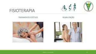 FISIOTERAPIA
TRATAMENTO ESTÉTICO REABILITAÇÃO
JULIANA N. T. DE ALCÂNTARA 22
 