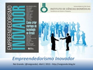 Empreendedorismo Inovador
Nei Grando (@neigrando) -Abril / 2013 - http://neigrando.blog.br
 