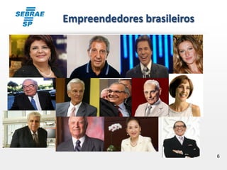 6
Empreendedores brasileiros
 