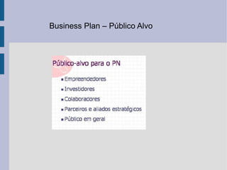 Business Plan – Público Alvo 