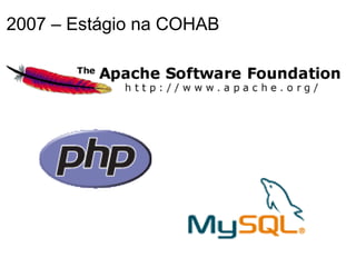2007 – Estágio na COHAB
 