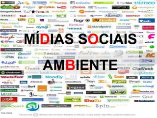 MÍDIAS SOCIAIS
                    AMBIENTE


Fonte: internet
 
