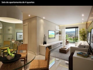 Sala do apartamento de 4 quartos
  CONCEITO CRIATIVO - LOGO
 
