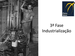 3ª Fase
Industrialização
 