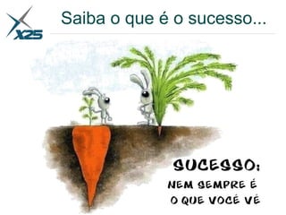 Saiba o que é o sucesso...
 