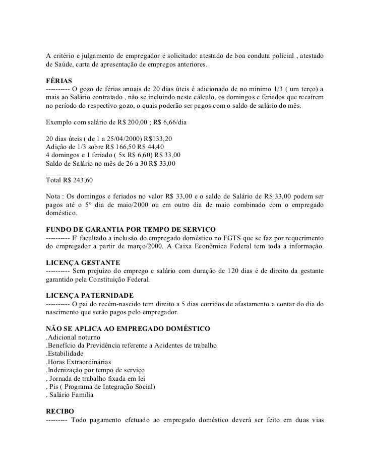 Get Carta De Apresentação De Empregada Domestica Full  Carta