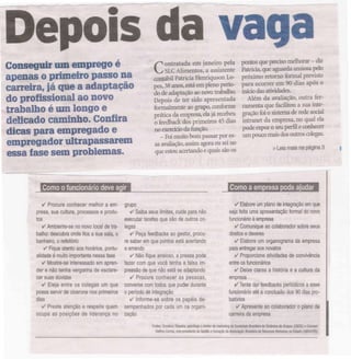 Emprego - Depois da vaga