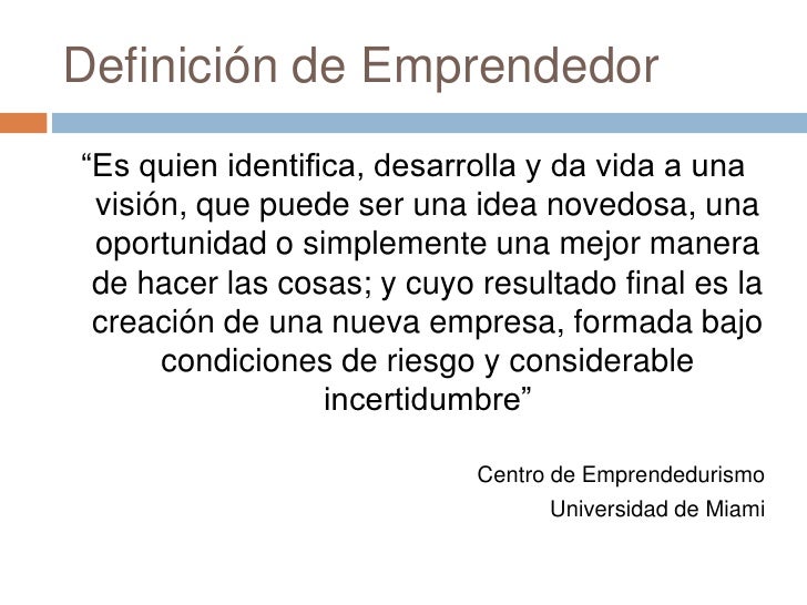 Emprendedores