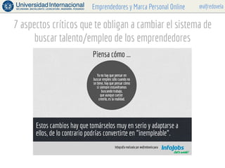 @alfredovelaEmprendedores y Marca Personal Online
7 aspectos críticos que te obligan a cambiar el sistema de
buscar talent...