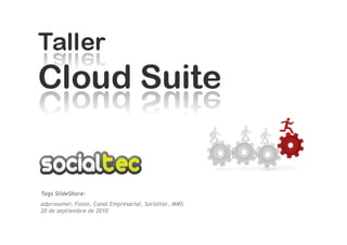 Tags SlideShare:
adprosumer, Foton, Canal Empresarial, Socialtec, MMS
20 de septiembre de 2010
 