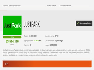 26
Global Entrepreneur
Phase 2: Start-Up
5. Understanding the Business Life Cycle
16-06-2016 Introduction
PRE-LAUNCH
START-UP
GROWTH
MATURITY
&
POTENTIAL
DECLINE
 