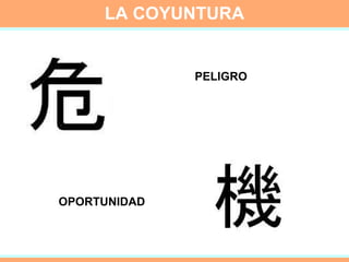 PELIGRO OPORTUNIDAD LA COYUNTURA 