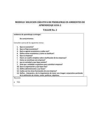 talleres emprendimiento