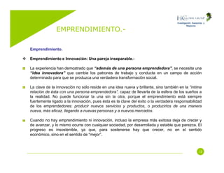 Emprendimiento (Entrepreneurship)
