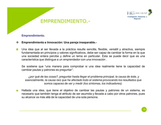 Emprendimiento (Entrepreneurship)