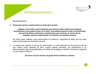 Emprendimiento (Entrepreneurship)