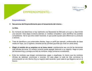 Emprendimiento (Entrepreneurship)