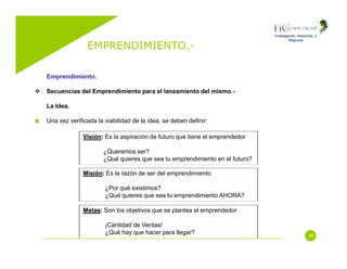 Emprendimiento (Entrepreneurship)