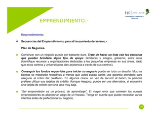 Emprendimiento (Entrepreneurship)