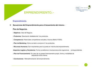 Emprendimiento (Entrepreneurship)