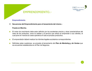 Emprendimiento (Entrepreneurship)