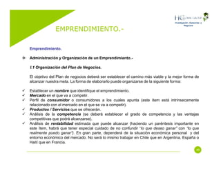 Emprendimiento (Entrepreneurship)