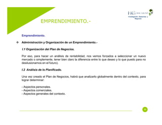 Emprendimiento (Entrepreneurship)