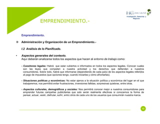 Emprendimiento (Entrepreneurship)
