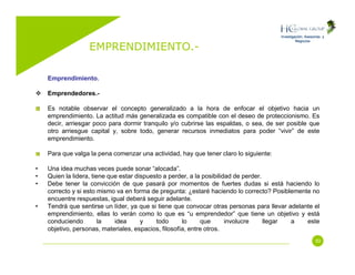 Emprendimiento (Entrepreneurship)