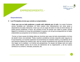 Emprendimiento (Entrepreneurship)