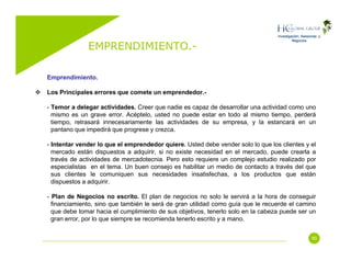 Emprendimiento (Entrepreneurship)
