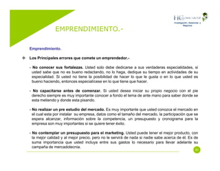 Emprendimiento (Entrepreneurship)