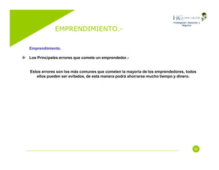 Emprendimiento (Entrepreneurship)
