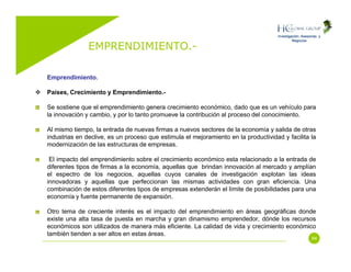 Emprendimiento (Entrepreneurship)