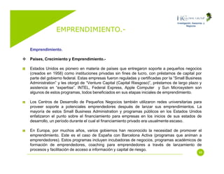 Emprendimiento (Entrepreneurship)