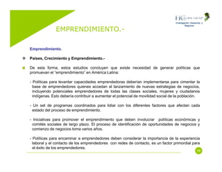 Emprendimiento (Entrepreneurship)